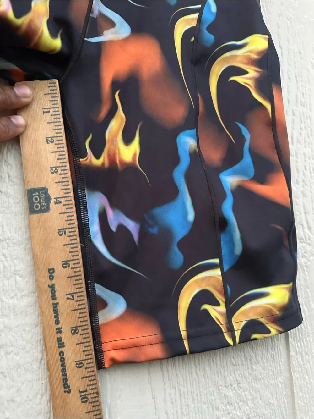 Savage X Fenty Men’s Multicolor Flame Swim Shorts
